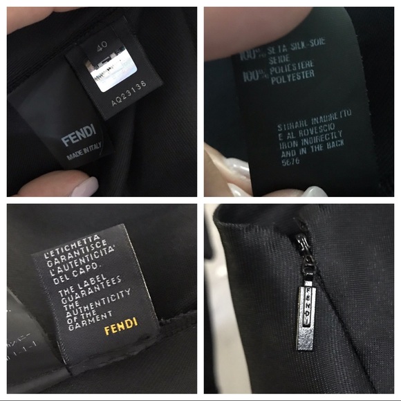 FENDI Black Silk Sequin Embellished Dress - RARE - Picture 6 of 6